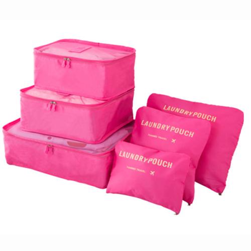 Taobao small moq Set Packing Cubes, polyester Travel storage Organizer set for cloth and sundries With Laundry Bag