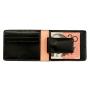 Bifold slim leather men wallet with magnetic money clip RFID Blocking