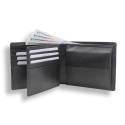 DDP shipping genuine leather wallet for men trifold men wallet