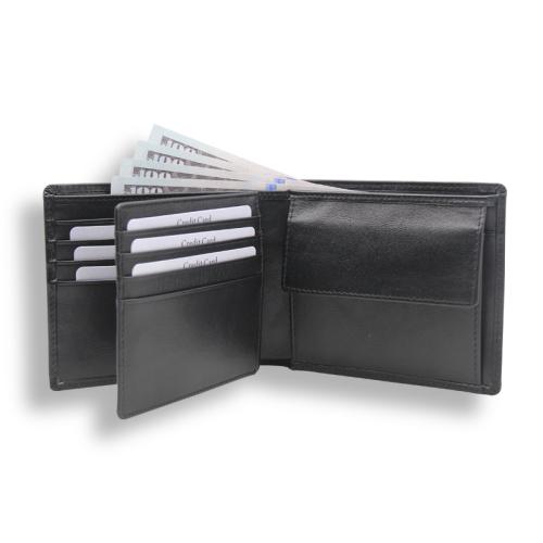 DDP shipping genuine leather wallet for men trifold men wallet