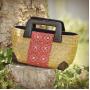 Thailand Women Rattan Straw Tote Shoulder Bag Handbag Woven Straw Braid, With Top Handle