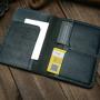 Cowhide business passport bag simple certificate holder classic vintage passport clip