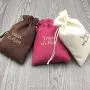 Natural Hemp Bag with ties, Simple Jewelry Small Gift Packaging Pouches 8.5cm*11.5cm