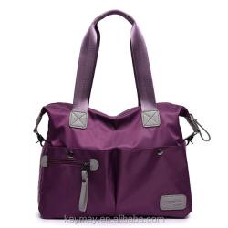 Fashion Ladies Bags Handbag Nylon Shoulder Bag Purple Multi Pocket Women Handbags Lady Handbag