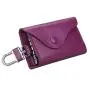 Personalised Cowhide Leather Key Purse With 6 Keychains Fancy Key Pouch With Card Holder