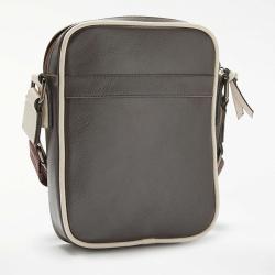Across body bag chocolate PU mens shoulder bag flight bag