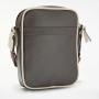 Across body bag chocolate PU mens shoulder bag flight bag