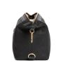 Top quality PU leather easy clean PVC lining toiletry pouch for men hook travel wash bag