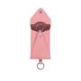 Ladies Full-grain Leather Car Key Ring Pouch New Key Holder Bag With Card Holder