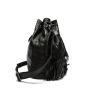 online shopping free shipping tassel bucket drawstring women leather shoulder crossbody bag