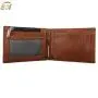 Newest design customized RFID PU leather money clip wallet with PVC window