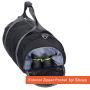 Gelory 2024 Customized Logo Lightweight Barrel Style Polyester Exercise Gym Duffle Bag With Shoe Compartments