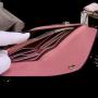 Holographic fashion flap women slim zip envelope wallet