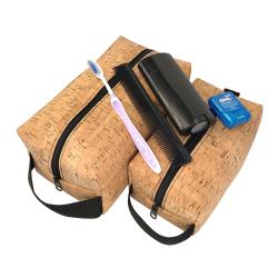 New design cork wash bag cork leather toiletry bag for men