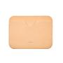 Top grain vegetable tanned leather RFID credit card holder with logo