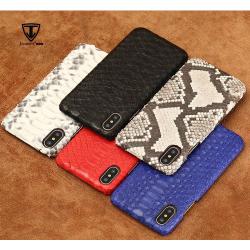 OEM ODM Capa De Celular Cabina Telefonica Custom Logo Genuine Snake Skin Leather Phone Case For Iphone 13 Mini 14 15 Pro Max