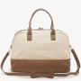 Travel outdoor gym bag metal hardware shoes compartment handle shoulder PU leather weekender