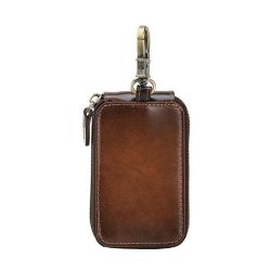 New Arrival Full Grain Leather Car Key Protective Cover Men Real Leather Key Chains&Key Card holder