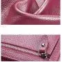 Minimalist Women Cowhide Leather Bi-fold Wallet