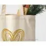 Natural Canvas Tote Bag Shopping Handle  Organic Product Bag