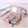Wholesale New 2019 Fashion Short Wallets PU Leather Ladies Purse Zipper Wallet Women