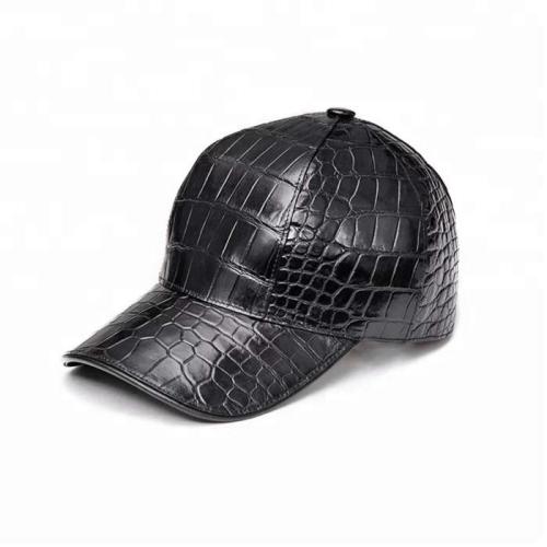 Custom Casquette Gorras Promotional Designer Alligator/Crocodile Skin Hat Baseball Cap For Man Manufactures