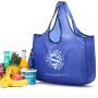 High quality printed nylon reusable eco bag fold pouch grocery carry bag tote shopping bag