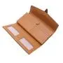 Tri-fold designer ladies long style wallet women leather clutch purse