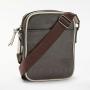 Across body bag chocolate PU mens shoulder bag flight bag