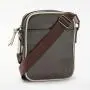 Across body bag chocolate PU mens shoulder bag flight bag