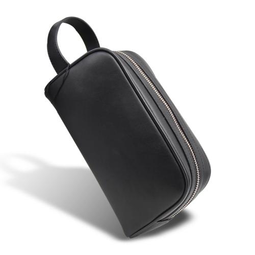 Customs design leather make up cosmetic bag with logo