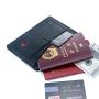 Custom leather passport card holder men leather passport cover