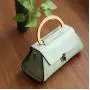 2023 New Leather Lady's Bag Vegetable Tanned Manual Bags Original Japanese Mist Wax Leather Portable Bag