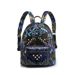OEM ODM Custom Trendy Fashion Luxury Genuine Real Snake Skin Women Men Casual Sequin Backpack Bag