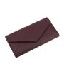 Fashion simple versatile clutch bags for women leather envelope purse Double buckle foldable Long wallet