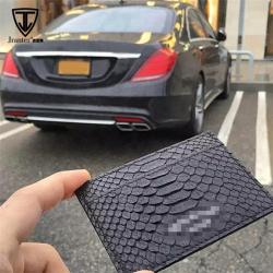 Luxury fashion 100% real snak skin leather credit card case/double sided business card holder