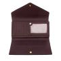 Fashion simple versatile clutch bags for women leather envelope purse Double buckle foldable Long wallet