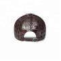 Gorras Para Hombre Custom Logo Fashion Real Crocodile Hornback Skin Leather Men Leather Baseball Caps And Hats Manufacturer