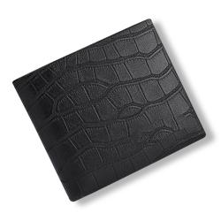 Crocodile leather genuine cowhide soft leather rfid card wallets cash slim wallets