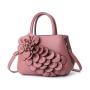 New Korean style lady handbag ladies leather single shoulder bags flower vase handbags for women