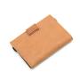 Wholesale customized card holder front pocket elastic strap leather card holder