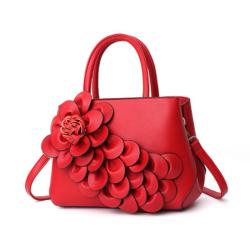 New Korean style lady handbag ladies leather single shoulder bags flower vase handbags for women