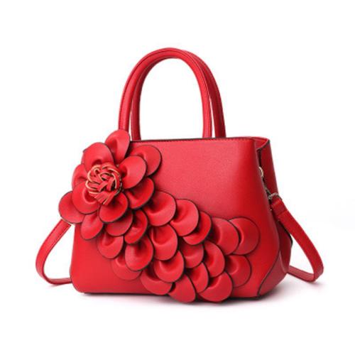 New Korean style lady handbag ladies leather single shoulder bags flower vase handbags for women