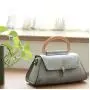 2023 New Leather Lady's Bag Vegetable Tanned Manual Bags Original Japanese Mist Wax Leather Portable Bag