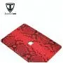 Luxury genuine snake skin leather case for Mackbook air cover 11" 12"13" 15"