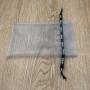 Silver Drawstring Organza Gift Pouch Custom Organza Packaging Bag With Printed Ribbon