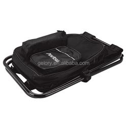 Gelory Good Quality Promotional Fashion Fold Up Polyester Material And Chair Style Zip Cooler Bag Outdoor