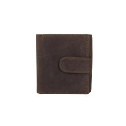 New Retro Crazy-horse Genuine Leather Handmade Mens Clip Wallet Factory in China