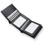 Extra capacity trifold RFID blocking wallets mens leather travel wallets