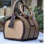 Fashion Women Rattan Straw Handbag Woven Summer Beach Large Shopping Tote Bags Rattan Purse